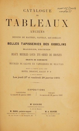 Tableaux anciens