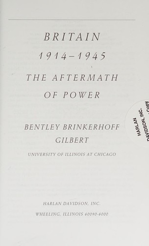 Britain, 1914-1945