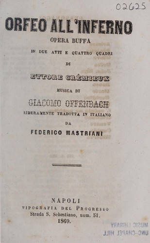 Orfeo all'inferno