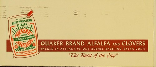 Quaker brand alfalfa and clovers