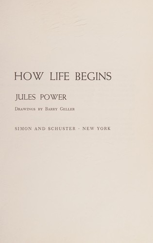 How life begins.