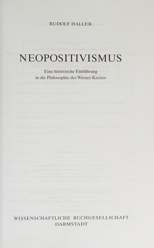 Neopositivismus
