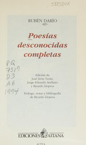 Poesías desconocidas completas