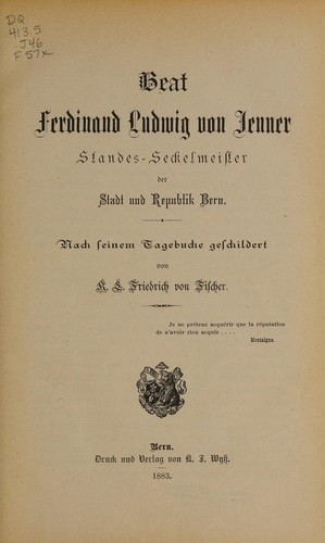 Beat Ferdinand Ludwig von Jenner