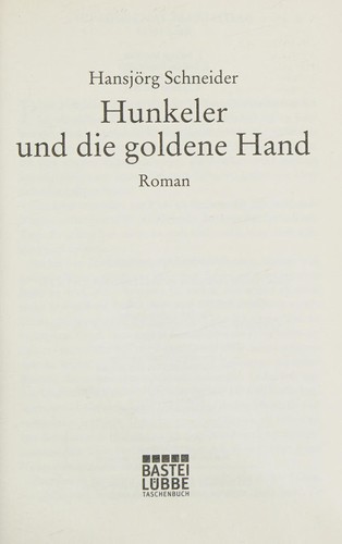 Hunkeler Und Die Goldene Hand (German Edition)