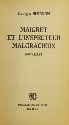 Maigret inspecteur malgracieux