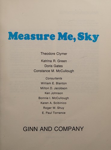 Measure Me Sky