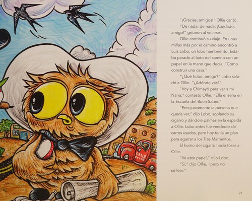 Owl in a Straw Hat