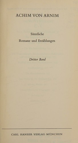 Achim Von Arnim
