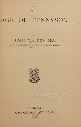 The age of Tennyson 