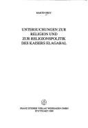 Politische Strategien der Optimaten in der späten römischen Republik