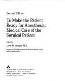 To make the patient ready for anesthesia
