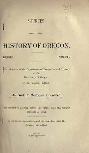 Journal of Medorem Crawford.