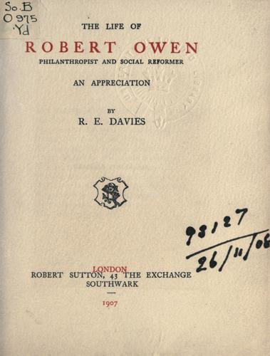 The life of Robert Owen