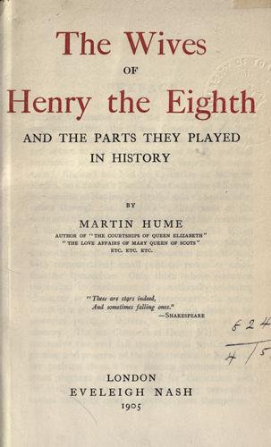 The wives of Henry the Eight and the parts they played in history.