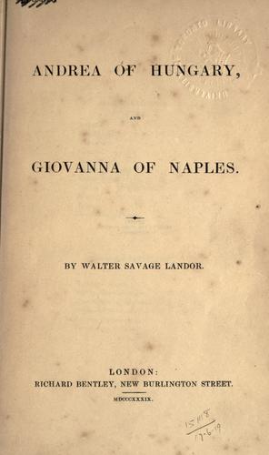 Andrea of Hungary, and Giovanna of Naples.