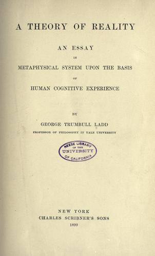 A theory of reality
