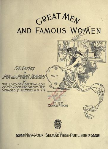 Great men and famous women