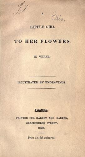 A Little girl to her flowers