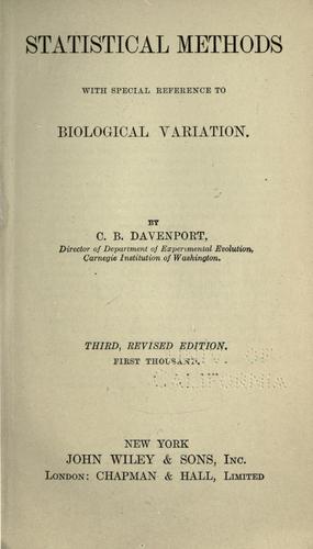 Statistical methods