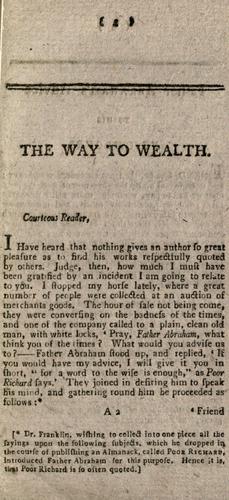The way to wealth