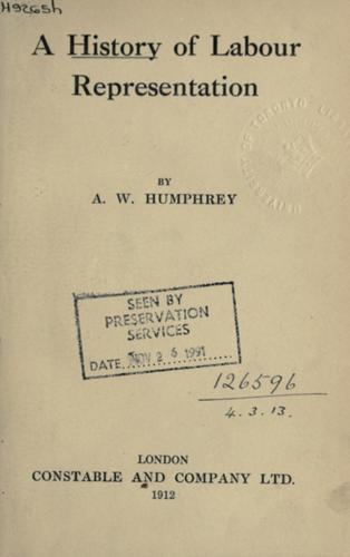 A history of labour representation