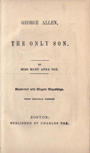 George Allen, the only son.