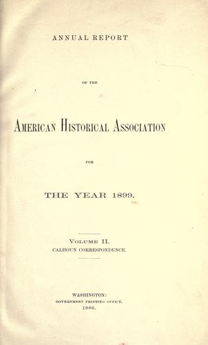 Correspondence of John C. Calhoun