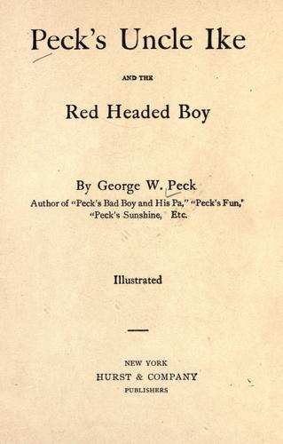 Peck's Uncle Ike and the red headed boy