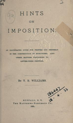 Hints of imposition