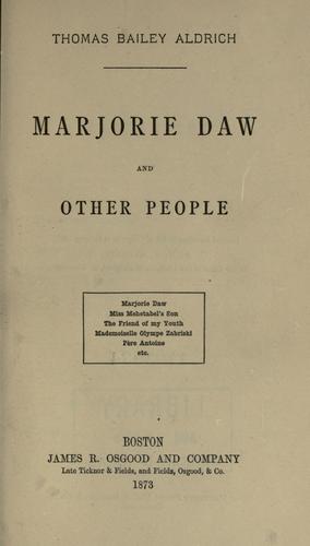 Marjorie Daw, and other people.