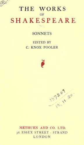 Sonnets.