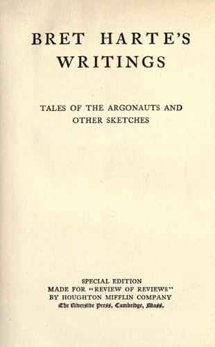 Tales of the argonauts