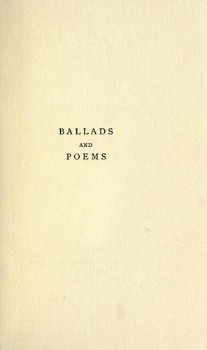 Ballads and poems.