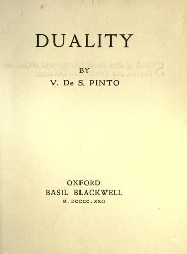 Duality