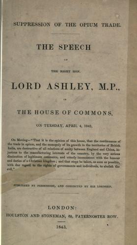 Suppression of the opium trade