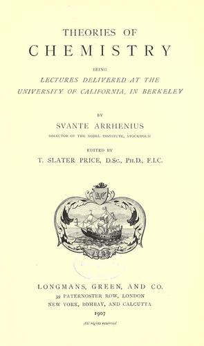 Theories of chemistry