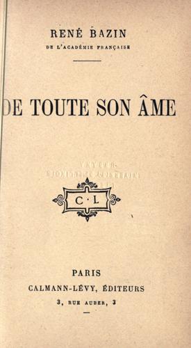 De toute son âme