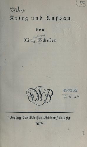 Krieg und Aufbau