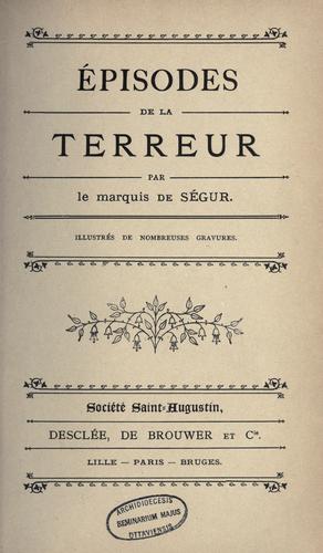 Épisodes de la terreur