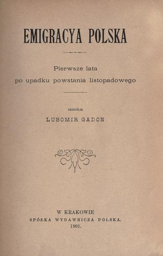 Emigracya polska