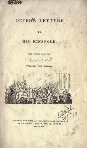 Peter's letters to his kinsfolk.