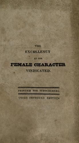 The excellency of the female character vindicated