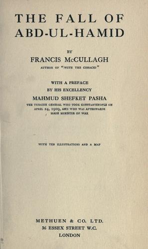 The fall of Abd-Ul-Hamid.
