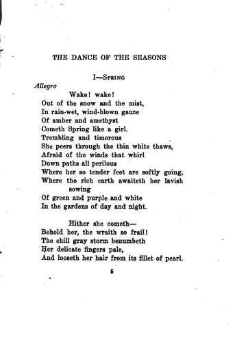 The dance of the seasons