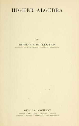 Higher algebra