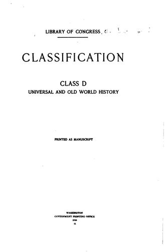 Classification.