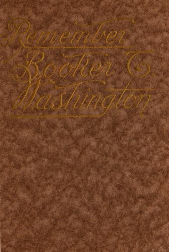 Remember Booker T. Washington