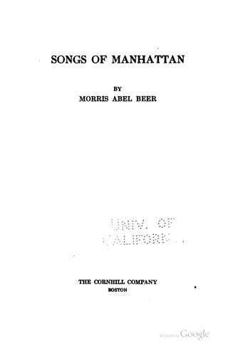 Songs of Manhattan