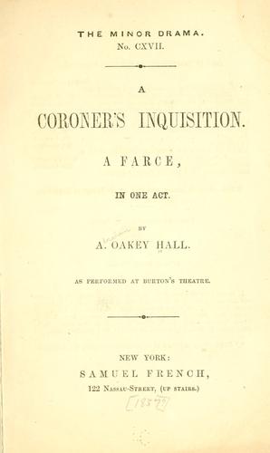 A coroner's inquisition.